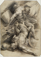 O 029
<br/>
Twee geketende, naakte krijgsgevangenen
<br/>
<em>Rubens, Peter Paul (1577-1640) - kopie naar</em>